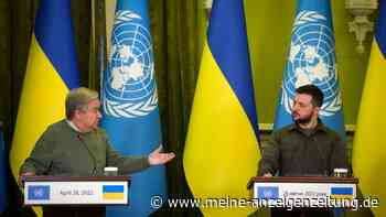 Guterres und Selenskyj bereden Evakuierung - Raketenangriffe