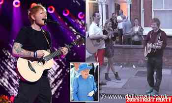 Ed Sheeran will perform in front of Buckingham Palace for The Platinum Jubilee Pageant - Daily Mail
