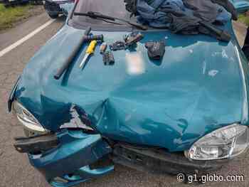 Vigilante é detido após bater carro durante perseguição entre Indaiatuba e Capivari - Globo