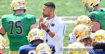 Marcus Freeman reacts to facing his alma mater, Ohio State, in first Notre Dame game - Saturday Tradition