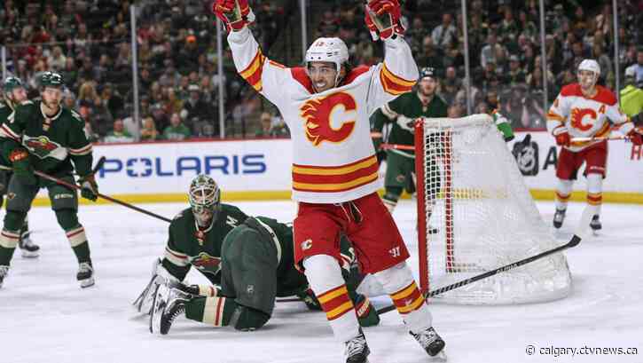 Kaprizov scores in OT, Wild beat Flames 3-2