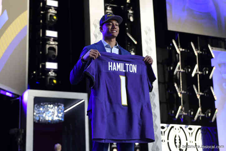Ravens Welcome First Round Picks Kyle Hamilton, Tyler Linderbaum To Baltimore