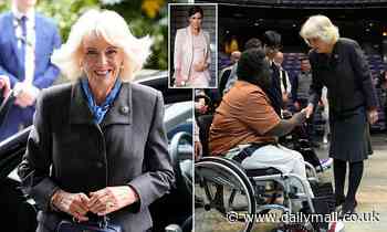 Duchess of Cornwall visits National Theatre after taking over the patronage - Daily Mail