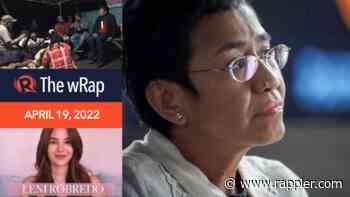 Maria Ressa sues Lorraine Badoy | Evening wRap - Rappler