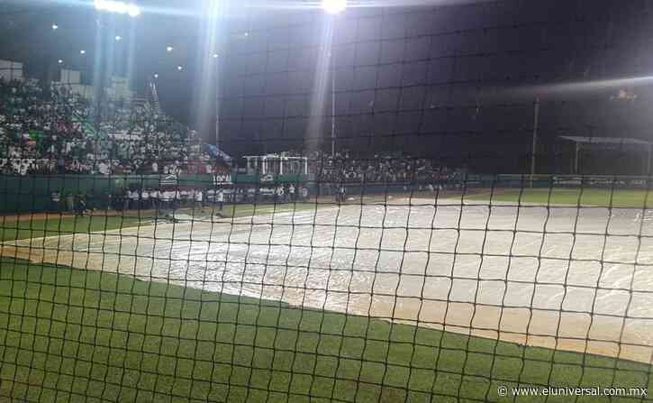 Por lluvias, suspenden partido inaugural de estadio de beisbol en Macuspana, Tabasco | El Universal - El Universal