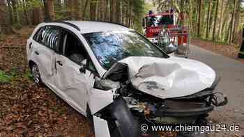 Traunstein: Unfall am Montag (25.4.2022) zwischen Nußdorf und Wolkersdorf bei Riederting – Autofahrerin ver... - chiemgau24.de