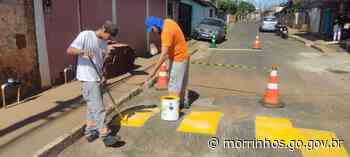 SMT implanta redutores de velocidade - Prefeitura Municipal de Morrinhos (.gov)