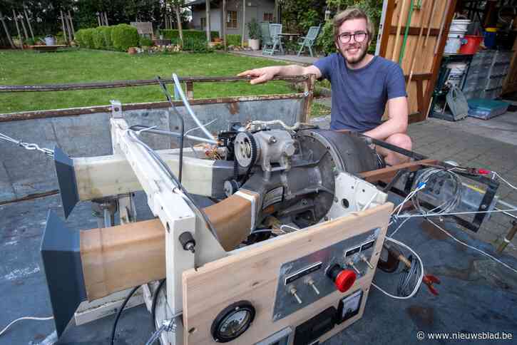 Student uit Bornem showt zijn straalmotor op Gentse Maker Faire