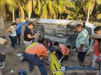 Volcadura en la carretera Manzanillo-Cihuatlán, deja un lesionado - colimanoticias