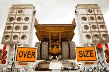 Oversized load travelling on Alberta highways from Edmonton area to Edson - Edmonton Journal