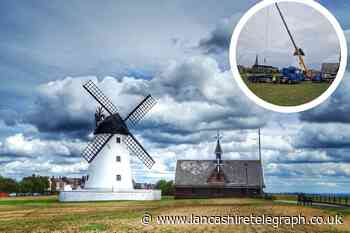 Lytham windmill: Sails replaced after storm damage