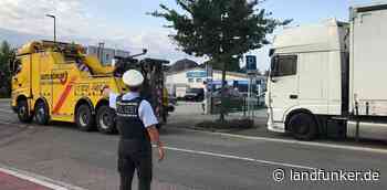 Bruchsal | Kontrolle des Schwerlastverkehrs - Landfunker