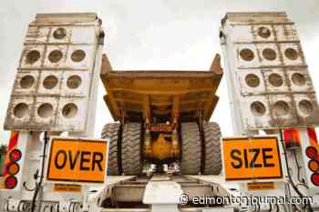 Oversized load travelling on Alberta highways from Edmonton area to Edson - Edmonton Journal