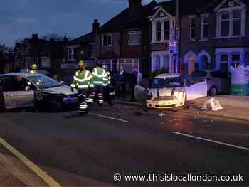 The Brent Dartford: Three checked on scene after two-vehicle crash