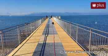 Zwei Jahre später als geplant: Steg am Lindauer Eichwaldbad wird zur Badesaison fertig - Schwäbische