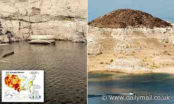 Water levels in Lake Mead reservoir drop low enough to reveal 1971 intake valve