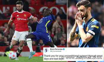 Man Utd: Bruno Fernandes thanks fans for 'unconditional support through good days and bad days' - Daily Mail