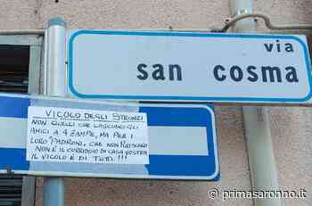 Uboldo, via San Cosma diventa il "vicolo degli str..." - Prima Saronno