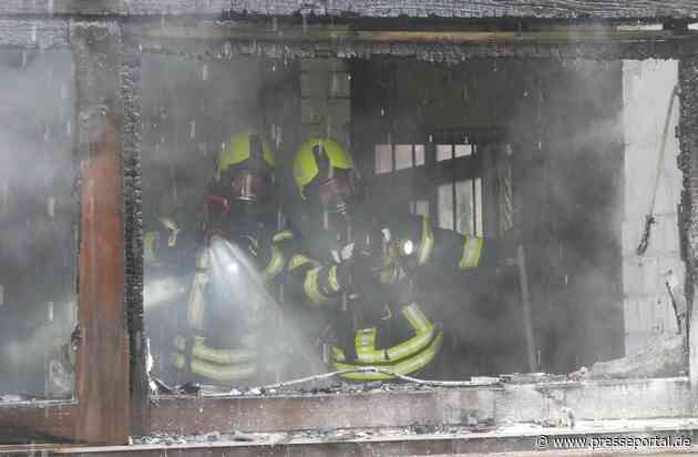 FW Celle: Gebäudebrand in ehemaliger Schule in Westercelle - unübersichtliche Lage für die Feuerwehr!