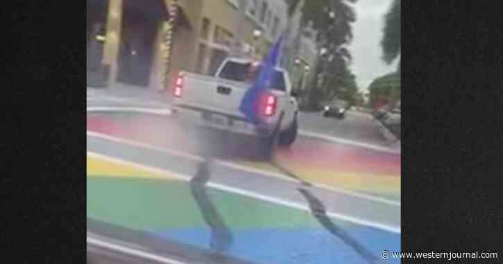 Judge Twists Truth In Unusual Order for Driver Who Left Tire Marks on Rainbow 'Pride' Intersection