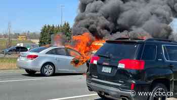 3 collisions on Hwy 403 lead to major delays for motorists, no injuries reported