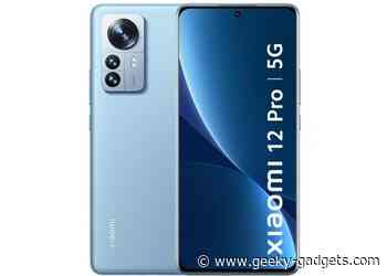 Xiaomi 12 Pro launched in India