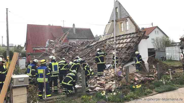 Haus in Memmingen eingestürzt - am Zwirner: Polizei, Feuerwehr, THW im Einsatz - Augsburger Allgemeine