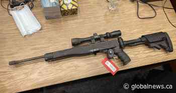 Rifle presented as evidence in Greg Fertuck trial