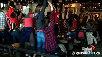 Flames playoff fever hits Calgary’s Red Mile