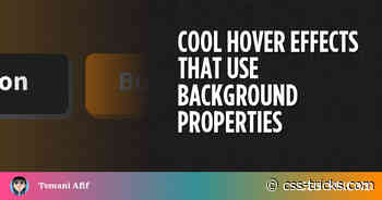 Cool Hover Effects That Use Background Properties