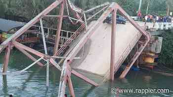 Several vehicles fall into Loboc river after Bohol town bridge collapses - Rappler