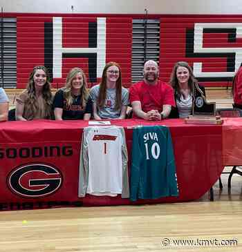 Gooding volleyball player signs with Dawson - KMVT