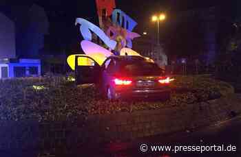 POL-PDWO: Unfall endet auf Kreisverkehr