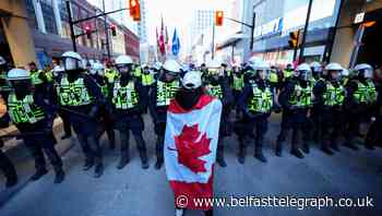 Canadian police in face-off with protesters opposed to coronavirus mandates - Belfast Telegraph