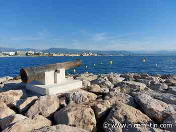 A Antibes, une entrée "canon" pour le port de la Salis avec une pièce de batterie du XIXe siècle