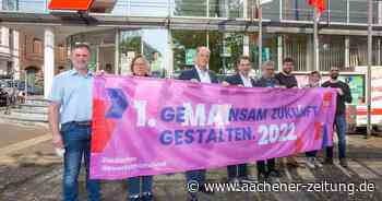 Maikundgebung in Aachen: Wieder rote Fahnen nach der Pandemie - Aachener Zeitung