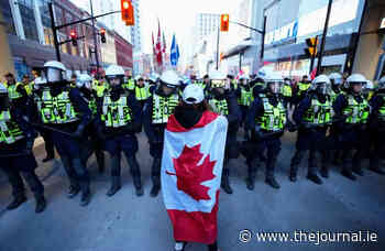 Canadian police in face-off with protesters opposed to coronavirus mandates - TheJournal.ie