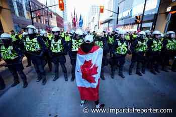 Canadian police in face-off with protesters opposed to coronavirus mandates - Impartial Reporter