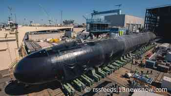 Newport News Shipbuilding launches Virginia-class submarine New Jersey