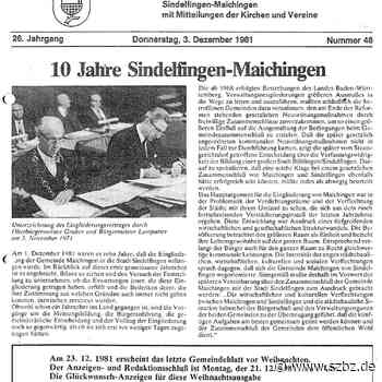 50 Jahre Sindelfingen-Maichingen: Szenen einer Vernunftehe - Sindelfinger Zeitung / Böblinger Zeitung