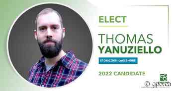Thomas Yanuziello nominated as Ontario Greens candidate in Etobicoke—Lakeshore￼ - Green Party of Ontario