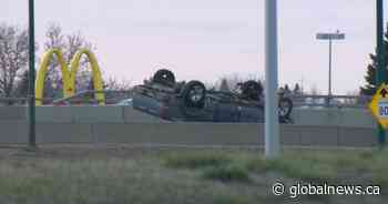 Saskatoon Police investigates single-vehicle rollover