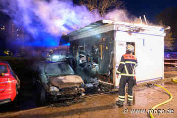 Feuer zerstört Kiosk und Auto in Hamburg - Mopo.de