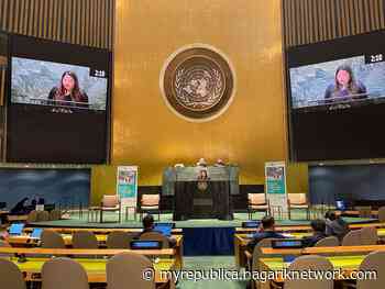 Minister Jhakri addresses High-level meeting of UN General Assembly, stresses implementation of New Urban Agenda - Myrepublica