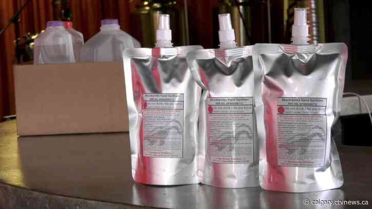Pandemic production slowing in Calgary as demand for masks, sanitizer drops