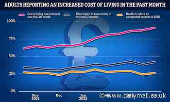 ONS reveals four in 10 people have bought less food over past two weeks due to cost of living crisis - Daily Mail