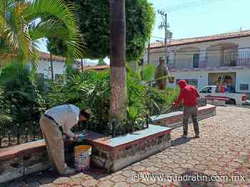 Dieron mantenimiento la plaza de Atacheo de Regalado en Zamora - Quadratín