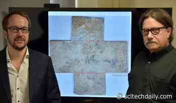 Hidden Inscription on Early Modern Funerary Cross Revealed by Terahertz Imaging