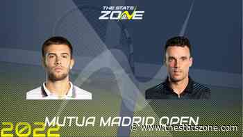Borna Coric vs Roberto Bautista Agut – First Round – Preview & Prediction | 2022 Madrid Open - The Stats Zone
