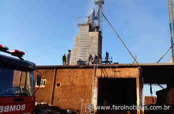 Incêndio atinge secador de milho e mobiliza bombeiros em Taquarituba - Farol Notícias